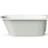 Sisseehitatav kivivann PAA VARIO M AB 158×75 cm, ümarad nurgad A ja B, läikiv kivimass 6 Einbau-Badewanne PAA VARIO M AB 158x75 cm, Mineralguss – 6