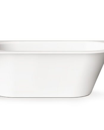 PAA VARIO M B Einbau-Badewanne aus Mineralguss 158x75 cm, abgerundete Ecke B, glänzend