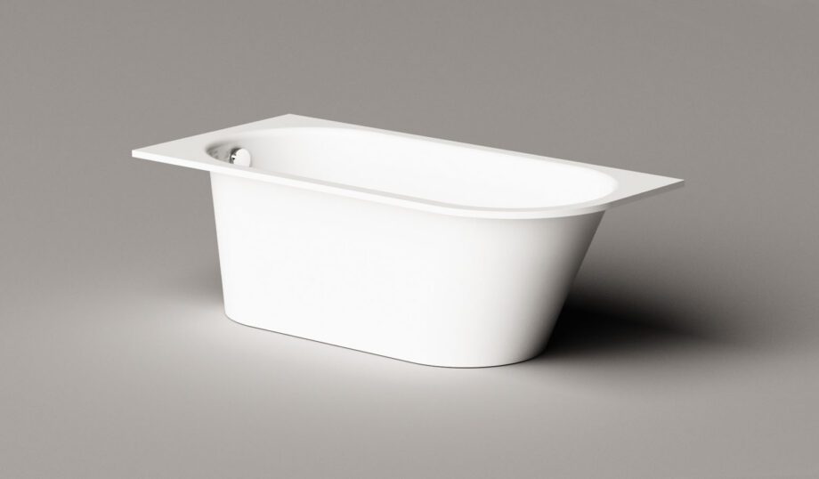 Sisseehitatav kivivann PAA VARIO M B 158×75 cm, ümar nurk B, läikiv kivimass 10 PAA VARIO M B Einbau-Badewanne aus Mineralguss 158x75 cm, abgerundete Ecke B, glänzend – 10