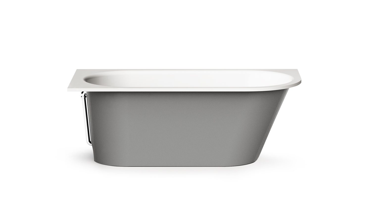 PAA VARIO L B Einbau-Badewanne aus Mineralguss 168x75 cm, abgerundete Ecke B, glänzend – 7
