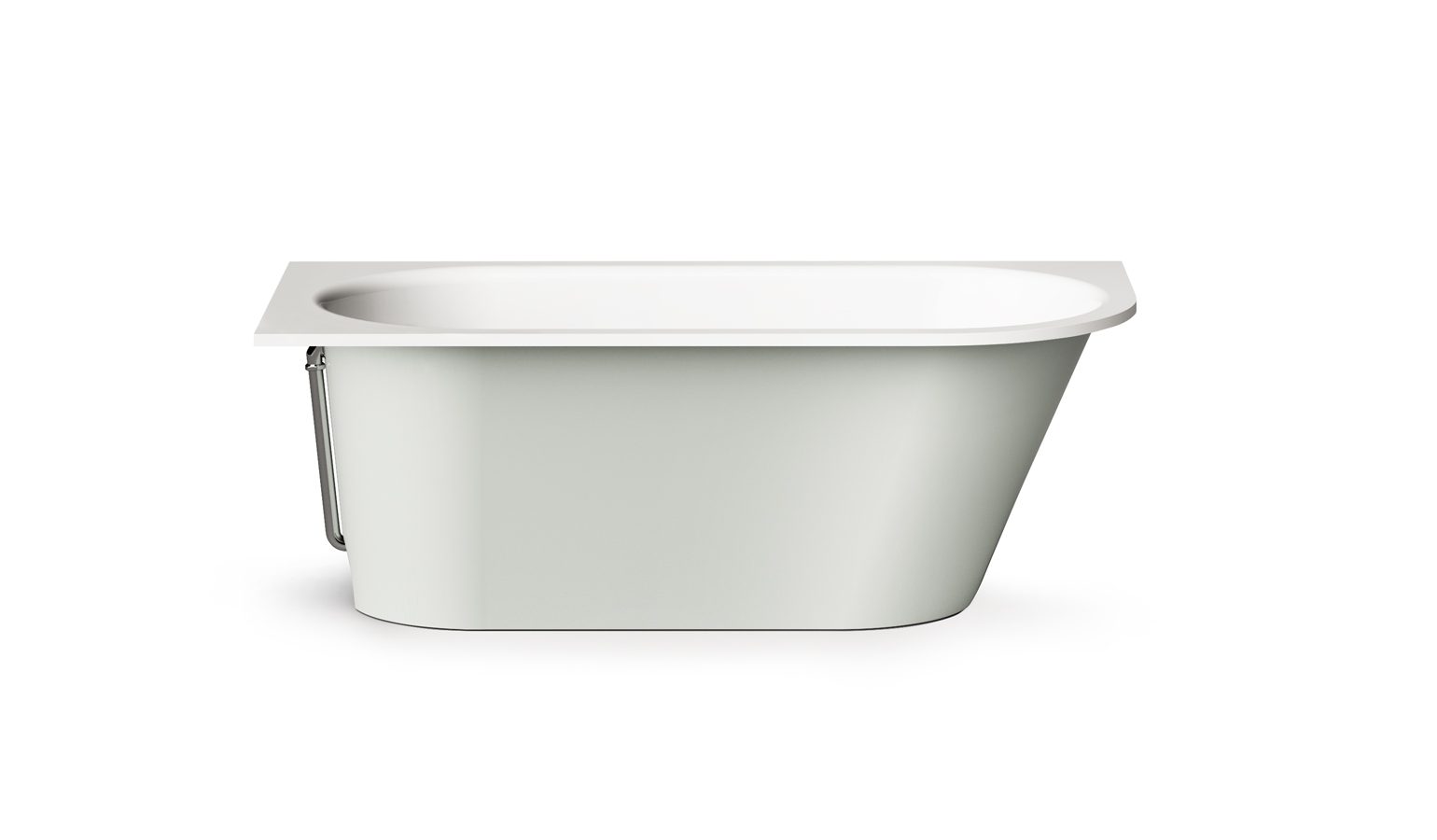 PAA VARIO L B Einbau-Badewanne aus Mineralguss 168x75 cm, abgerundete Ecke B, glänzend – 6