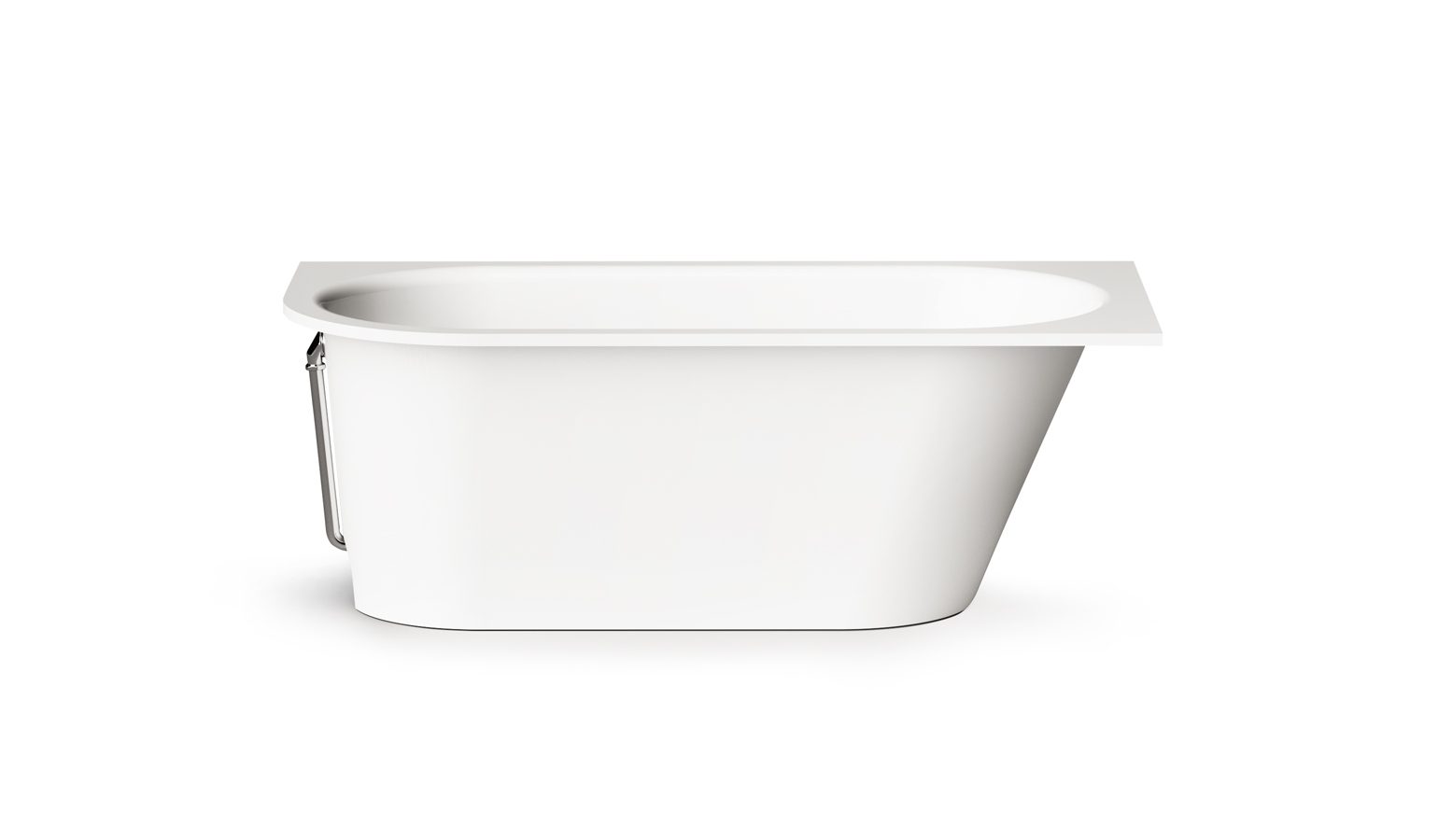 PAA VARIO M C Einbau-Badewanne aus Mineralguss 158x75 cm, abgerundete Ecke C, glänzend