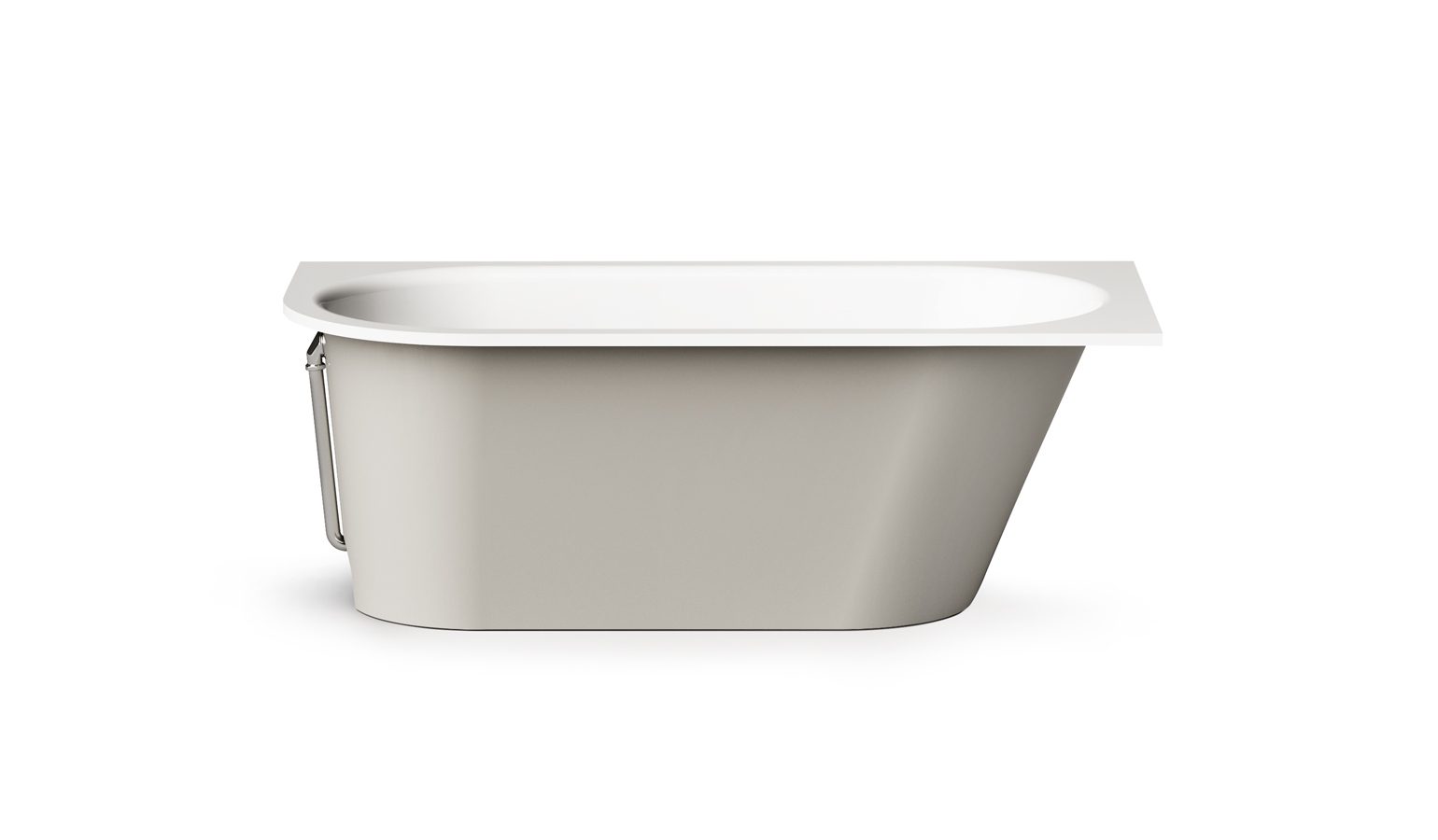 PAA VARIO M C Einbau-Badewanne aus Mineralguss 158x75 cm, abgerundete Ecke C, glänzend – 5