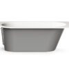 Sisseehitatav kivivann PAA VARIO M C 158×75 cm, ümar nurk C, läikiv kivimass 7 PAA VARIO M C Einbau-Badewanne aus Mineralguss 158x75 cm, abgerundete Ecke C, glänzend – 7