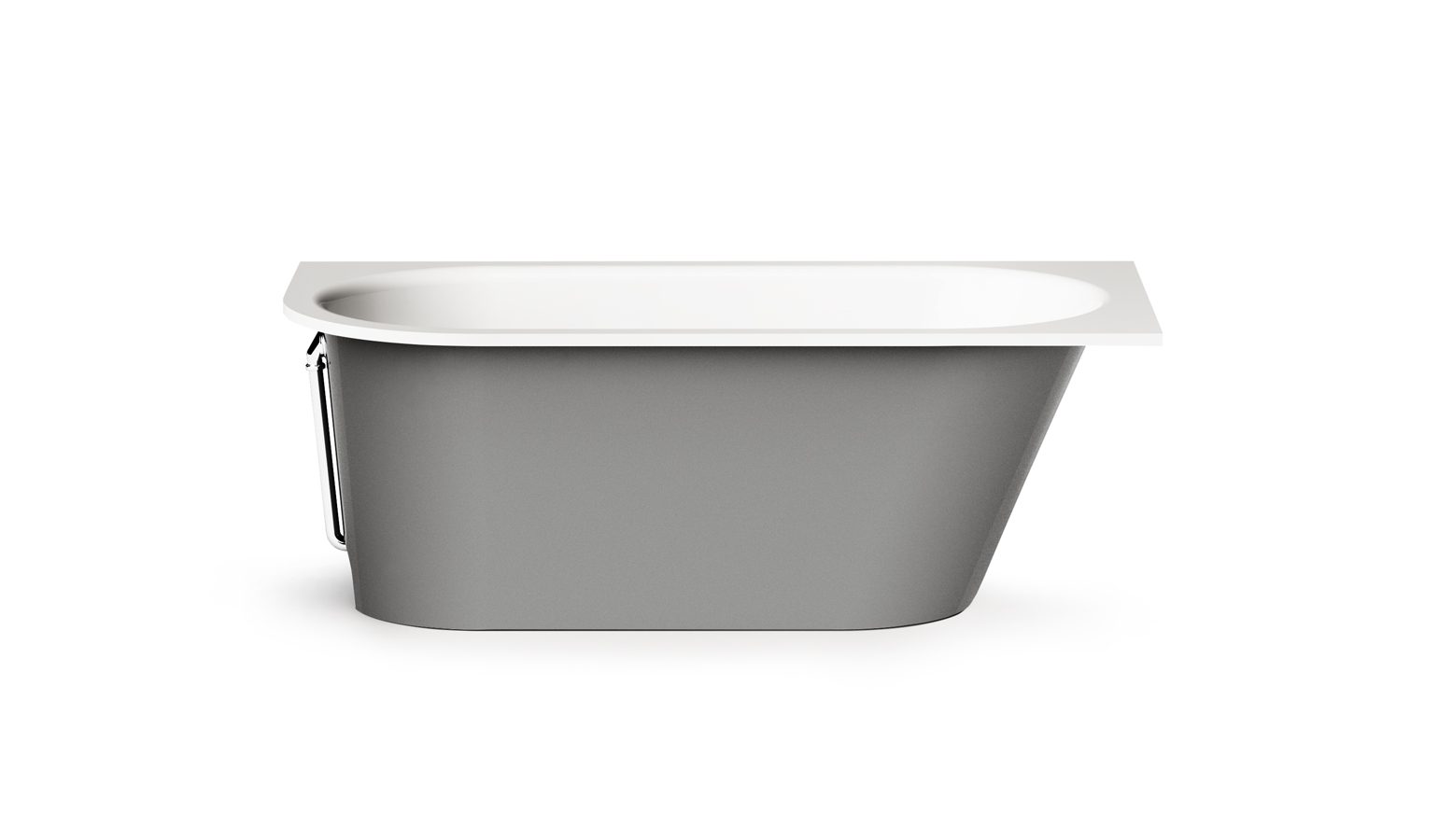 PAA VARIO M C Einbau-Badewanne aus Mineralguss 158x75 cm, abgerundete Ecke C, glänzend – 7