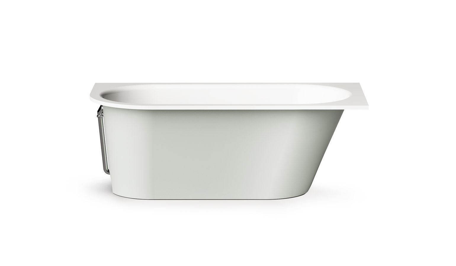 PAA VARIO M C Einbau-Badewanne aus Mineralguss 158x75 cm, abgerundete Ecke C, glänzend – 6