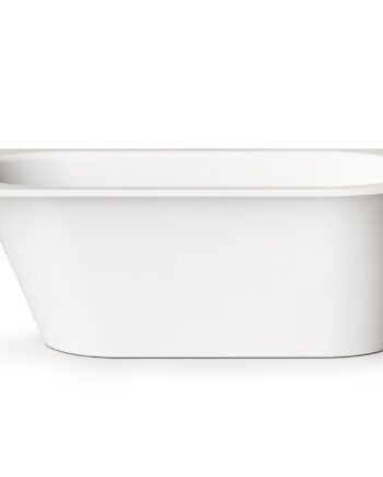 PAA VARIO M D Einbau-Badewanne aus Mineralguss 158x75 cm, abgerundete Ecke D, glänzend