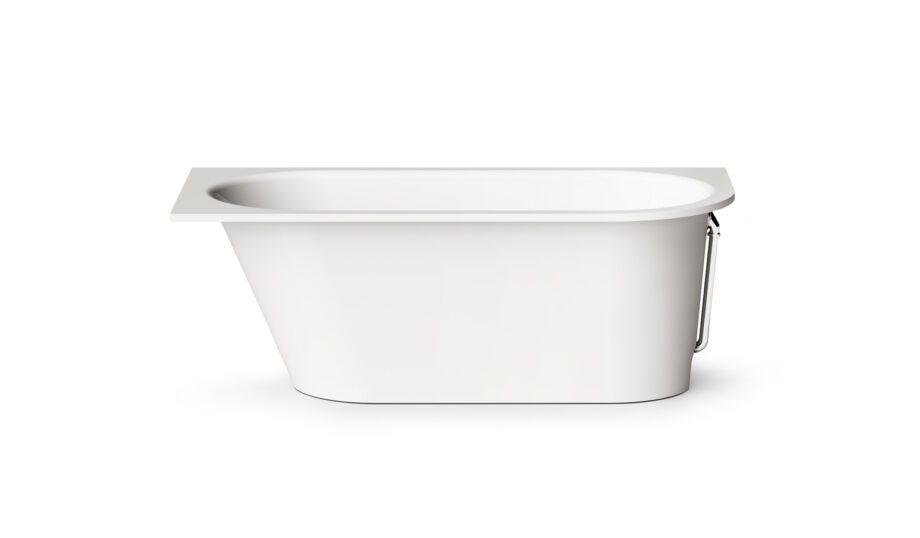 Sisseehitatav kivivann PAA VARIO M D 158×75 cm, ümar nurk D, läikiv kivimass PAA VARIO L D Einbau-Badewanne aus Mineralguss 168x75 cm, abgerundete Ecke D, glänzend