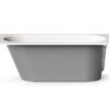Sisseehitatav kivivann PAA VARIO M 160×75 cm, läikiv kivimass 8 Einbau-Badewanne PAA VARIO M 160x75 cm, Mineralguss – 8
