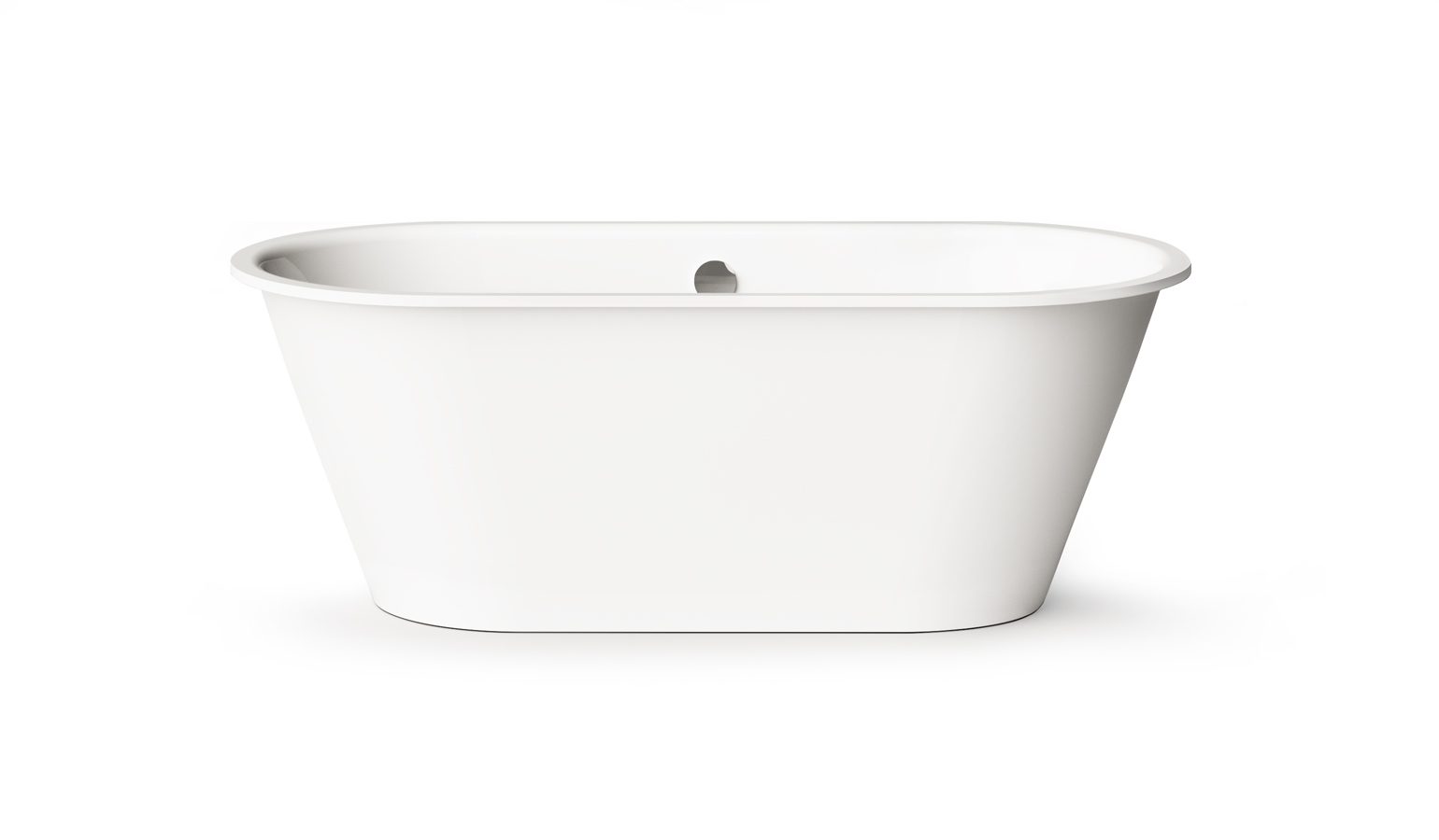 PAA VARIO XL ABCD freistehende Badewanne aus Mineralguss 175x80 cm, alle Ecken abgerundet, glänzend