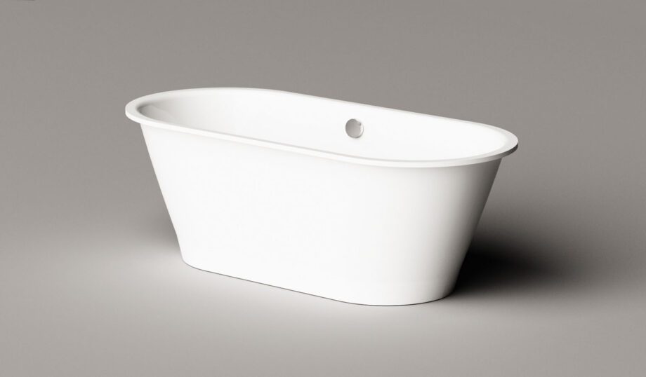 Eraldiseisev kivivann PAA VARIO XL ABCD 175×80 cm, kõik nurgad ümarad, läikiv kivimass 10 PAA VARIO XL ABCD freistehende Badewanne aus Mineralguss 175x80 cm, alle Ecken abgerundet, glänzend – 10
