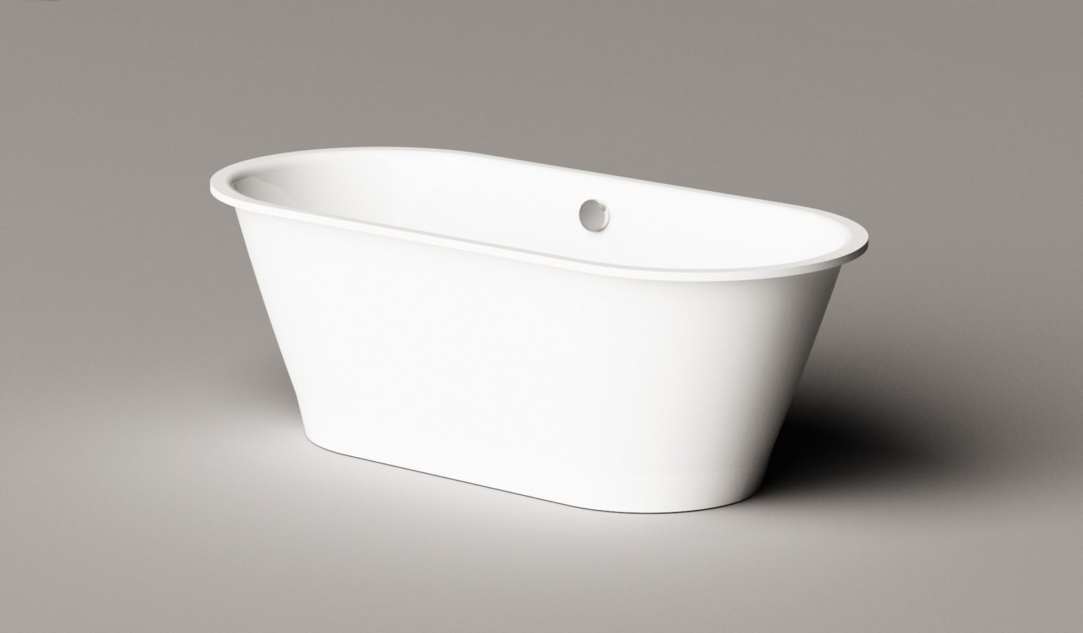 PAA VARIO XL ABCD freistehende Badewanne aus Mineralguss 175x80 cm, alle Ecken abgerundet, glänzend – 10
