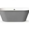 Eraldiseisev kivivann PAA VARIO XL ABCD 175×80 cm, kõik nurgad ümarad, läikiv kivimass 8 PAA VARIO XL ABCD freistehende Badewanne aus Mineralguss 175x80 cm, alle Ecken abgerundet, glänzend – 8