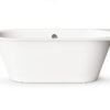 Sisseehitatav kivivann PAA VARIO XL AB 180×80 cm, ümarad nurgad A ja B, läikiv kivimass PAA VARIO XL AB Einbau-Badewanne aus Mineralguss 180x80 cm, abgerundete Ecken A und B, glänzend