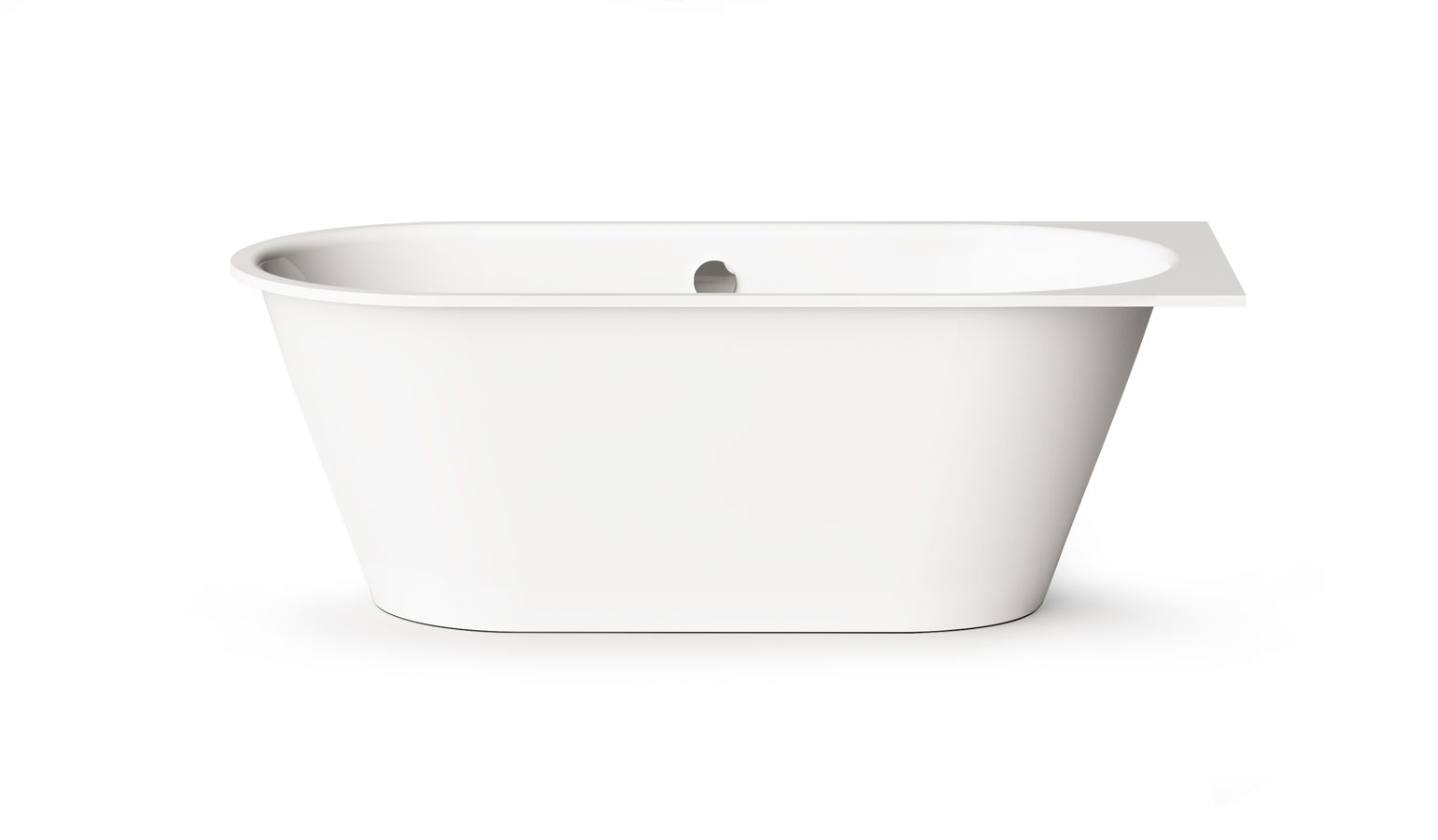 PAA VARIO XL AB Einbau-Badewanne aus Mineralguss 180x80 cm, abgerundete Ecken A und B, glänzend