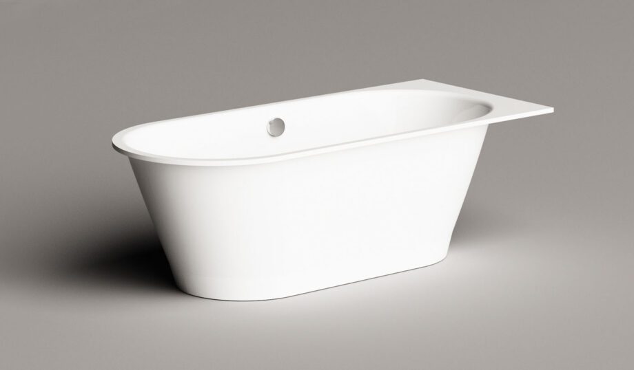 Sisseehitatav kivivann PAA VARIO XL AB 180×80 cm, ümarad nurgad A ja B, läikiv kivimass 10 PAA VARIO XL AB Einbau-Badewanne aus Mineralguss 180x80 cm, abgerundete Ecken A und B, glänzend – 10