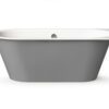 Sisseehitatav kivivann PAA VARIO XL AB 180×80 cm, ümarad nurgad A ja B, läikiv kivimass 8 PAA VARIO XL AB Einbau-Badewanne aus Mineralguss 180x80 cm, abgerundete Ecken A und B, glänzend – 8