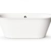 Sisseehitatav kivivann PAA VARIO XL CD 180×80 cm, ümarad nurgad C ja D, läikiv kivimass Einbau-Badewanne PAA VARIO XL CD 180x80 cm, Mineralguss