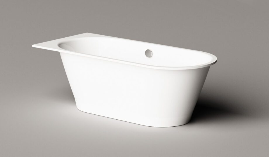 Sisseehitatav kivivann PAA VARIO XL CD 180×80 cm, ümarad nurgad C ja D, läikiv kivimass 10 Einbau-Badewanne PAA VARIO XL CD 180x80 cm, Mineralguss – 10