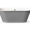 Sisseehitatav kivivann PAA VARIO XL CD 180×80 cm, ümarad nurgad C ja D, läikiv kivimass 8 Einbau-Badewanne PAA VARIO XL CD 180x80 cm, Mineralguss – 8