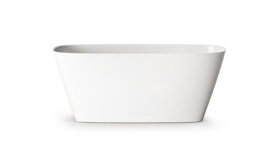 Eraldiseisev kivivann PAA DUNA 150×65 cm, läikiv kivimass PAA DUNA freistehende Badewanne aus Mineralguss 150x65 cm, glänzend