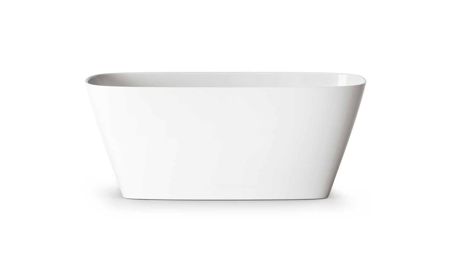 PAA DUNA freistehende Badewanne aus Mineralguss 150x65 cm, glänzend