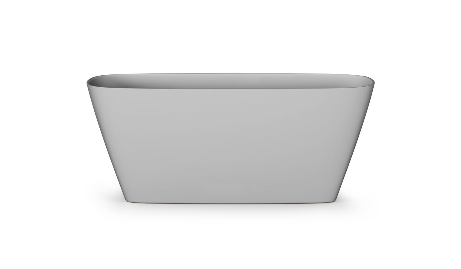 PAA DUNA freistehende Badewanne aus Silkstone 150x65 cm, matt – 4