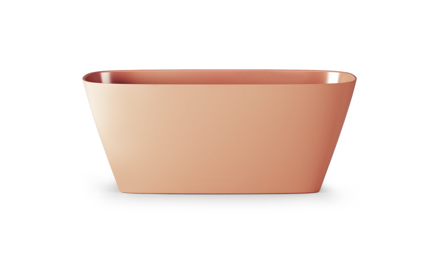 PAA DUNA freistehende Badewanne aus Mineralguss 150x65 cm, glänzend – 4