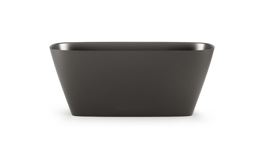 Must eraldiseisev kivivann PAA DUNA 150×65 cm, Graphite, matt PAA DUNA schwarze freistehende Badewanne Graphite, matt 150x65 cm