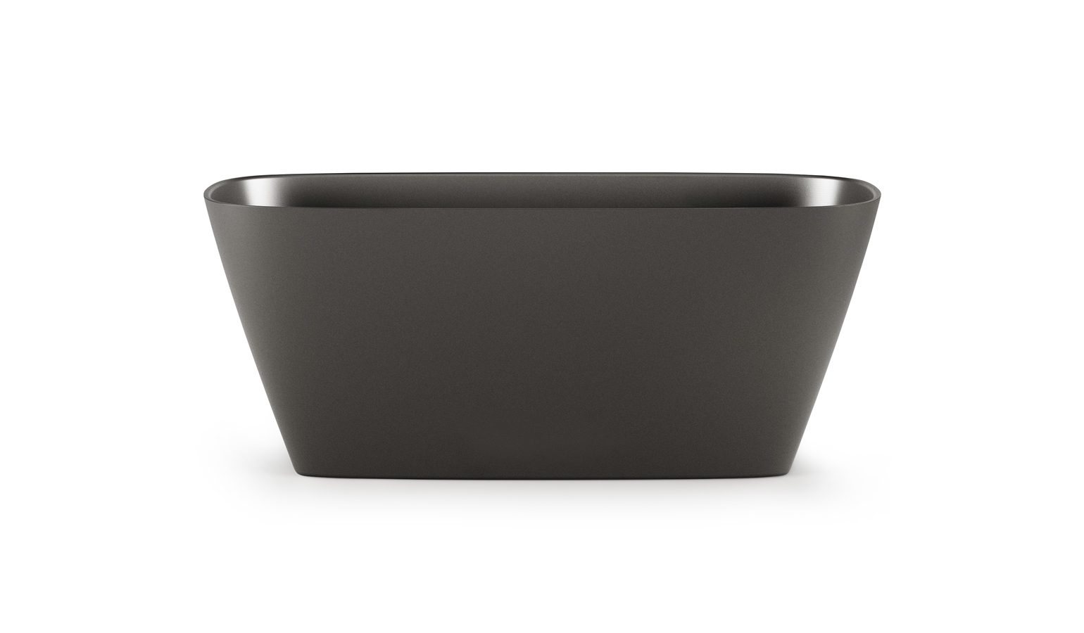 PAA DUNA schwarze freistehende Badewanne Graphite, matt 150x65 cm