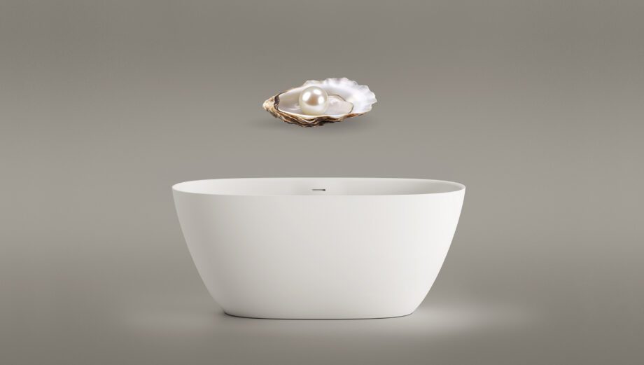 Eraldiseisev kivivann PAA PERLA 145 145×71 cm, läikiv kivimass 7 PAA PERLA 145 schwarze freistehende Badewanne Graphite, matt 145x71 cm – 3