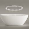 Eraldiseisev kivivann PAA PERLA 175 175×76 cm, läikiv kivimass 7 PAA PERLA 175 schwarze freistehende Badewanne Graphite, matt 175x76 cm – 2