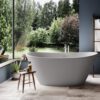 Eraldiseisev kivivann PAA AMORE 160×85 cm, matt Silkstone 3 Freistehende Badewanne PAA AMORE 160x85 cm, Silkstone – 3