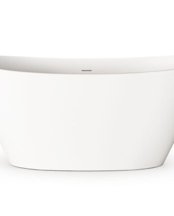 PAA AMORE freistehende Badewanne aus Silkstone 160x85 cm, matt