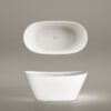 Eraldiseisev kivivann PAA AMORE 160×85 cm, matt Silkstone 8 Freistehende Badewanne PAA AMORE 160x85 cm, Silkstone – 8