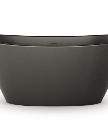 PAA AMORE schwarze freistehende Badewanne Graphite, matt 160x85 cm