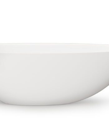 PAA BELLA OVO freistehende Badewanne aus Mineralguss 170x80 cm, glänzend