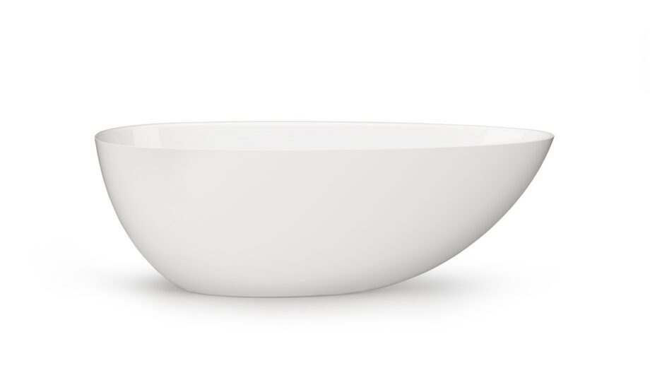 Eraldiseisev kivivann PAA BELLA OVO 170×80 cm, läikiv kivimass PAA BELLA OVO freistehende Badewanne aus Mineralguss 170x80 cm, glänzend