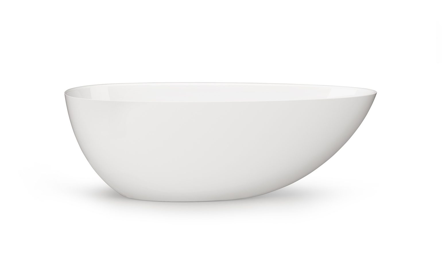 PAA BELLA OVO freistehende Badewanne aus Mineralguss 170x80 cm, glänzend