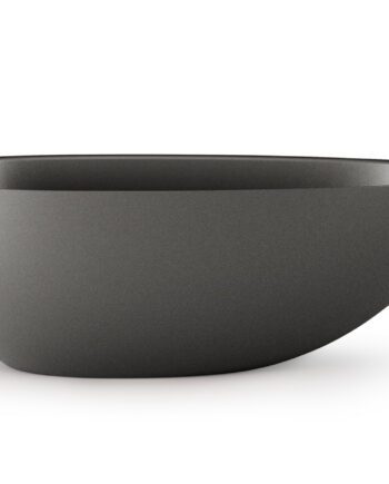 PAA BELLA OVO schwarze freistehende Badewanne Graphite, matt 170x80 cm