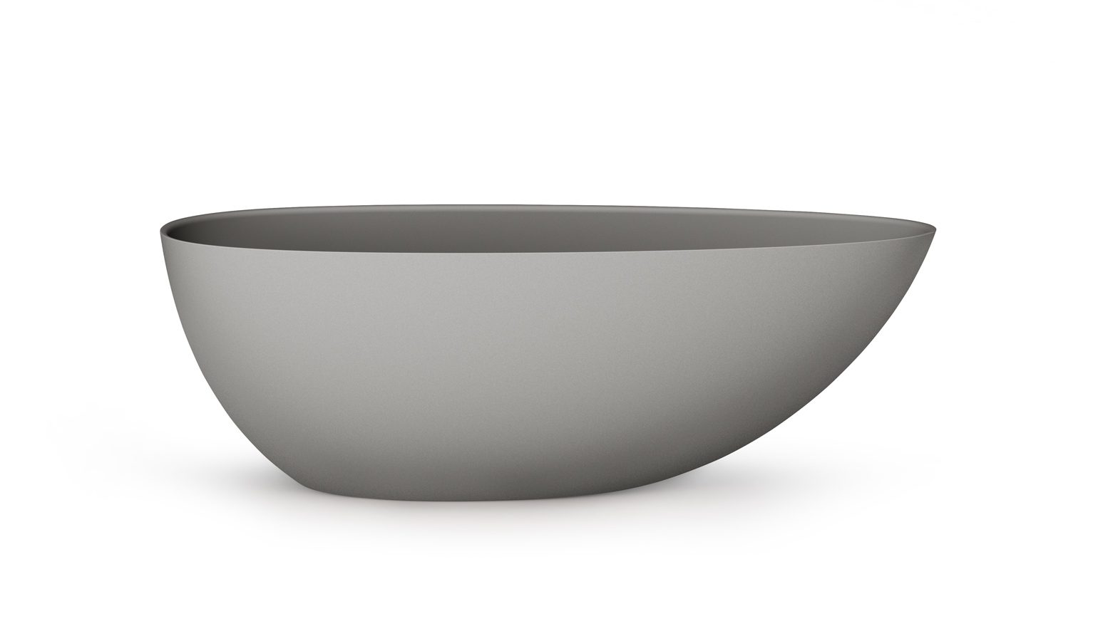 PAA BELLA OVO freistehende Badewanne aus Silkstone 170x80 cm, matt – 6