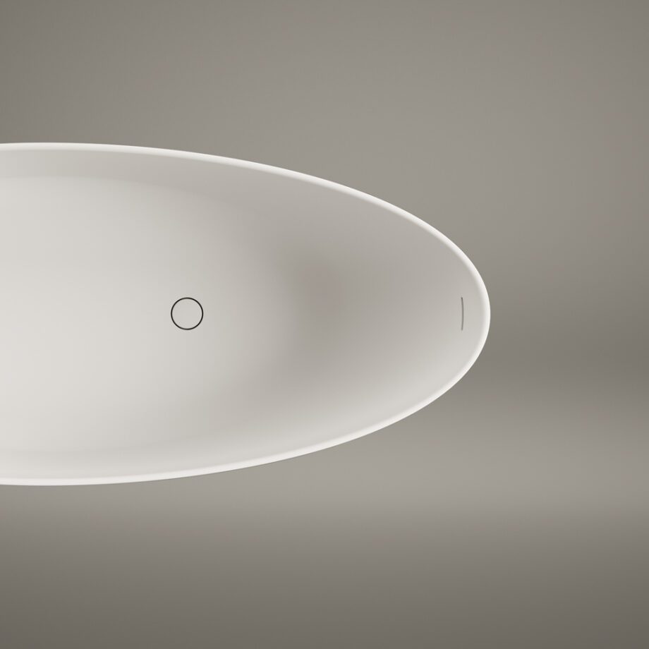 Eraldiseisev kivivann PAA BELLA OVO 170×80 cm, matt Silkstone 3 PAA BELLA OVO freistehende Badewanne aus Silkstone 170x80 cm, matt – 3