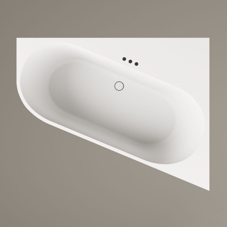 Eckbadewanne PAA DECO CORNER A 160×127 cm, links, Silkstone – Ansicht 4 Eckbadewanne PAA DECO CORNER A 160x127 cm, links, Silkstone – 4
