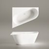 Eckbadewanne PAA DECO CORNER D 160×127 cm, rechts, Silkstone – Ansicht 6 Eckbadewanne PAA DECO CORNER D 160x127 cm, rechts, Silkstone – 6