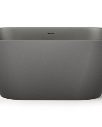 PAA DECO NUDO schwarze freistehende Badewanne Graphite, matt 166x72,5 cm