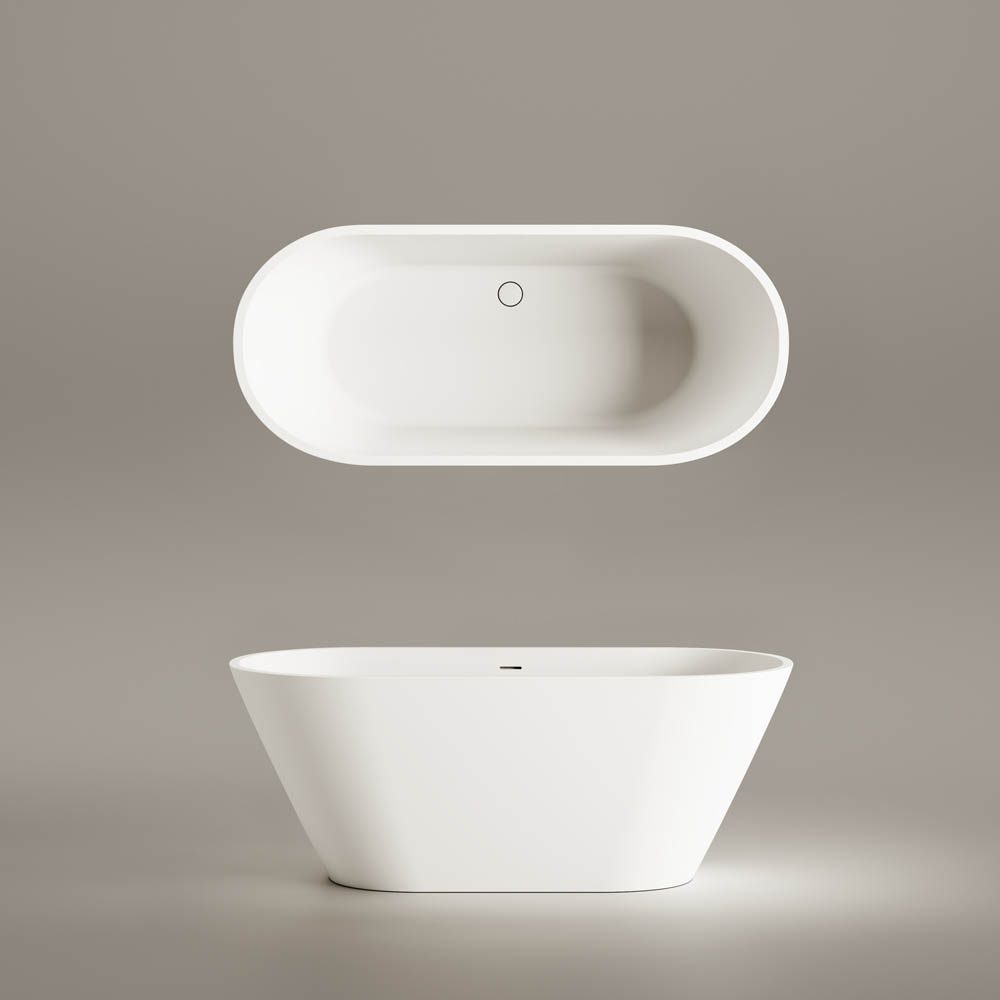 Freistehende Badewanne PAA DECO NUDO 166x72,5 cm, Silkstone – 6