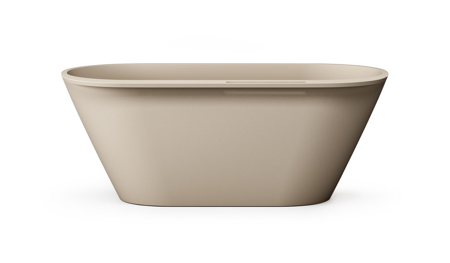 PAA DECO RIM freistehende Badewanne aus Silkstone 166x81 cm, matt – 4