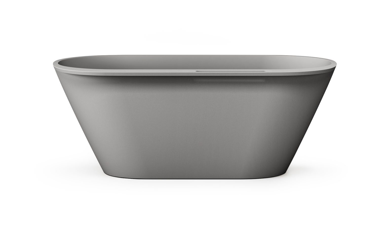 PAA DECO RIM freistehende Badewanne aus Silkstone 166x81 cm, matt – 3