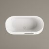 Eraldiseisev kivivann PAA DECO RIM 166×81 cm, matt Silkstone 7 PAA DECO RIM freistehende Badewanne aus Silkstone 166x81 cm, matt – 7