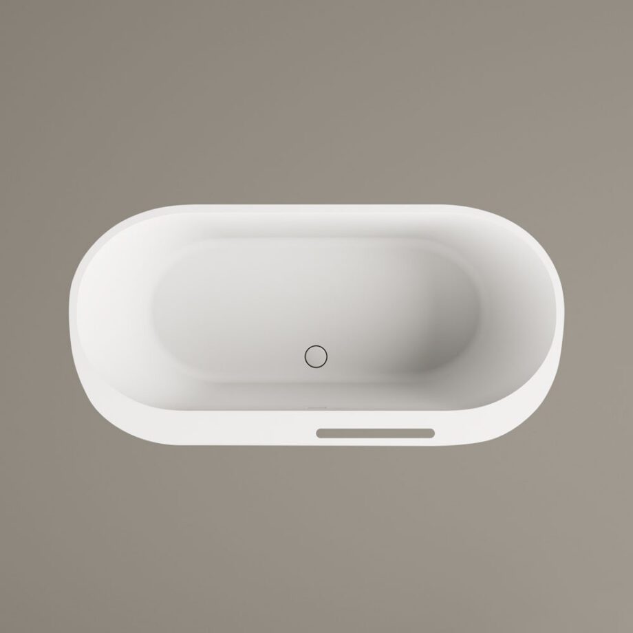 Eraldiseisev kivivann PAA DECO RIM 166×81 cm, matt Silkstone 7 PAA DECO RIM freistehende Badewanne aus Silkstone 166x81 cm, matt – 7